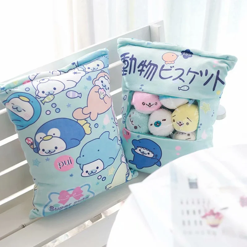 Многоцветный Плюшевая подушка Sumikko Gurashi, 8 шт., с рисунком поросенка, Cinnamoroll Melody, мягкая подушка, уголок, био, мультяшная кукла для детей - Цвет: Многоцветный