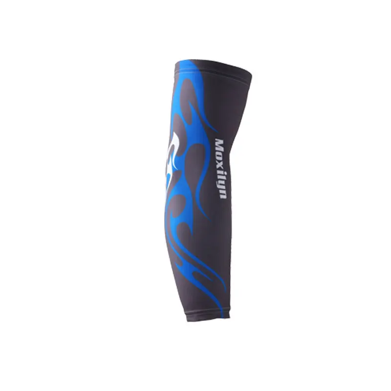 dark gray blue 1 пара, дышащие, быстросохнущие, с защитой от ультрафиолета, для бега, рукава для рук, для баскетбола, налокотники, для фитнеса, нарукавники, для спорта, велоспорта, гетры для рук - Цвет: dark gray blue