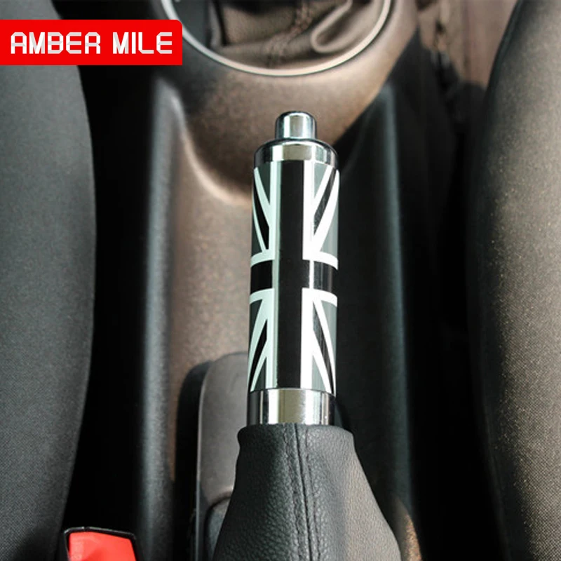 AMBERMILE титановый сплав углерода для Mini Cooper R55 Clubman R56 R57 R58 R59 аксессуары внутренняя отделка автомобиля рукоятка ручного тормоза крышка
