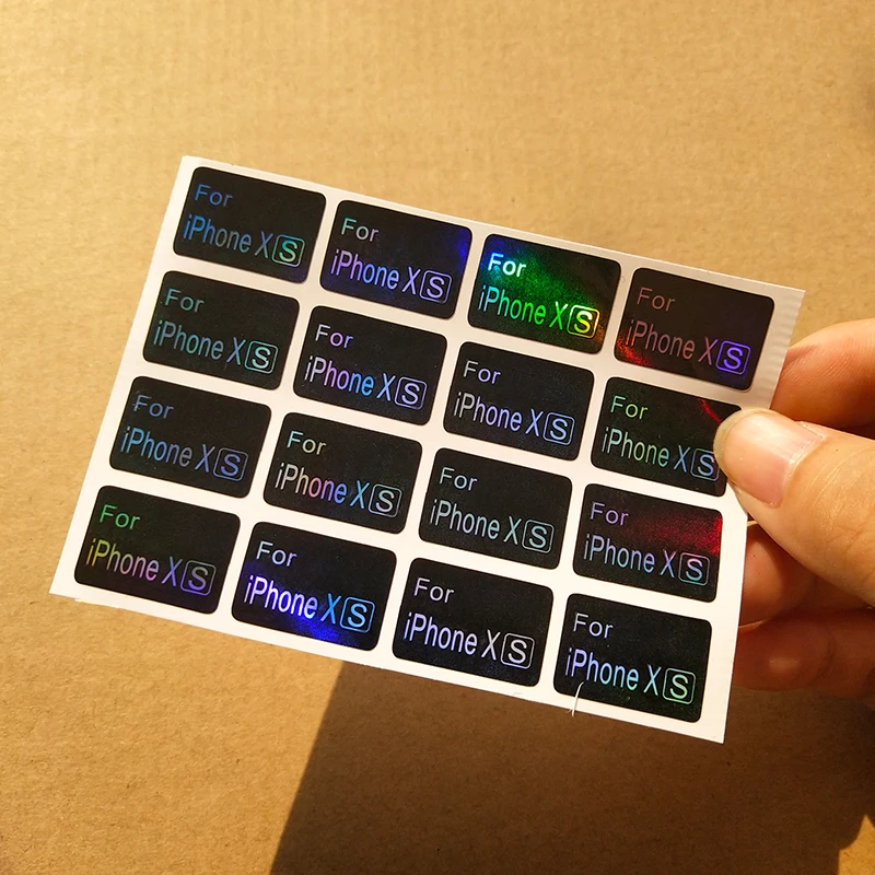 Лазерная этикетка модель телефона Наклейка логотип бренда изготовление на заказ