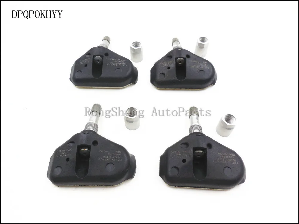 Набор из 4 датчиков давления в шинах DPQPOKHYY 52933 1F000 для Hyundai Kia TPMS|Системы контроля