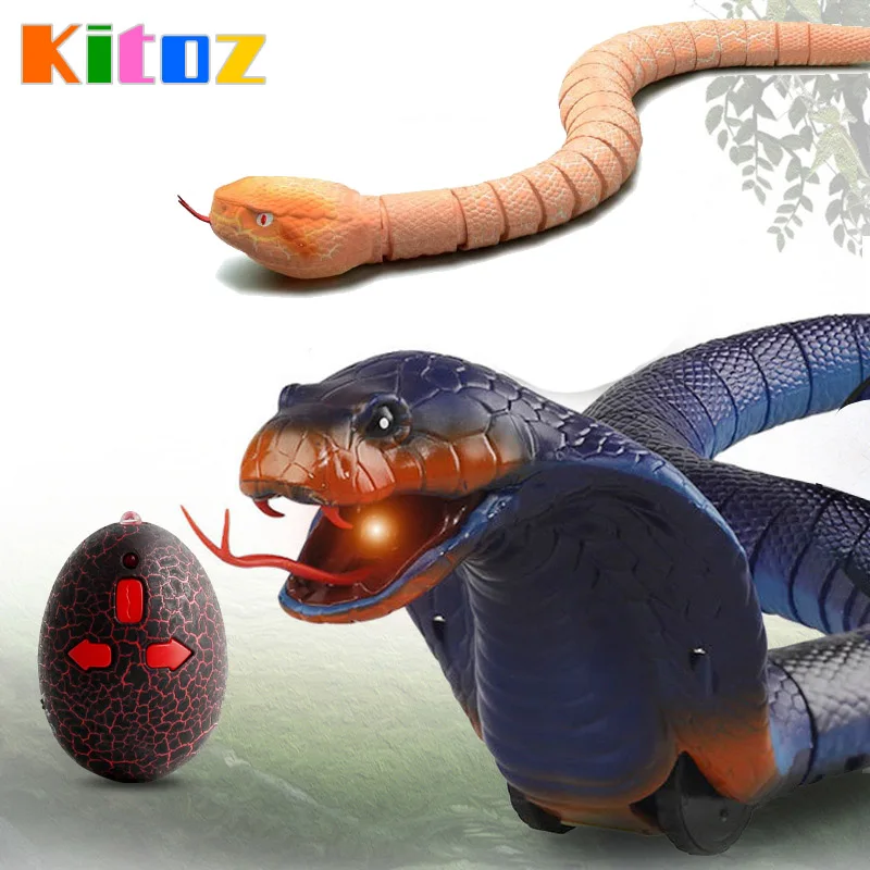 Kitoz RC змея Naja Кобра Viper инфракрасная игрушка с дистанционным управлением имитация