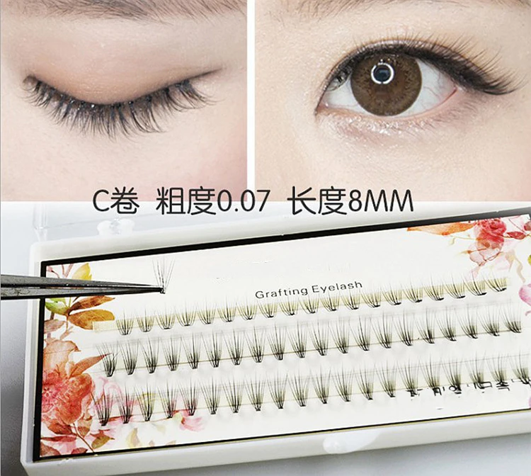 Ресницы для наращивания норковые толщина 0 07 8/10/12 мм 1 шт.|lash fan|mink stripsfan lashes |