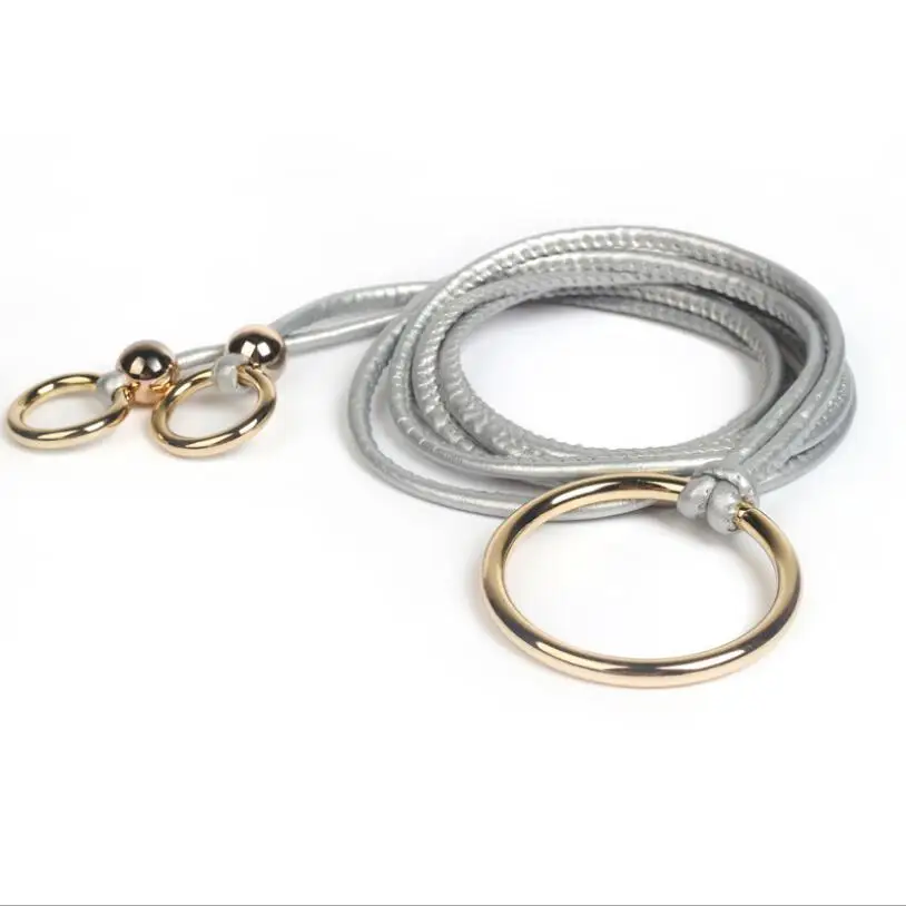 Женский вязаный тонкий универсальный ремень с кисточками и бантом пояс из нубука