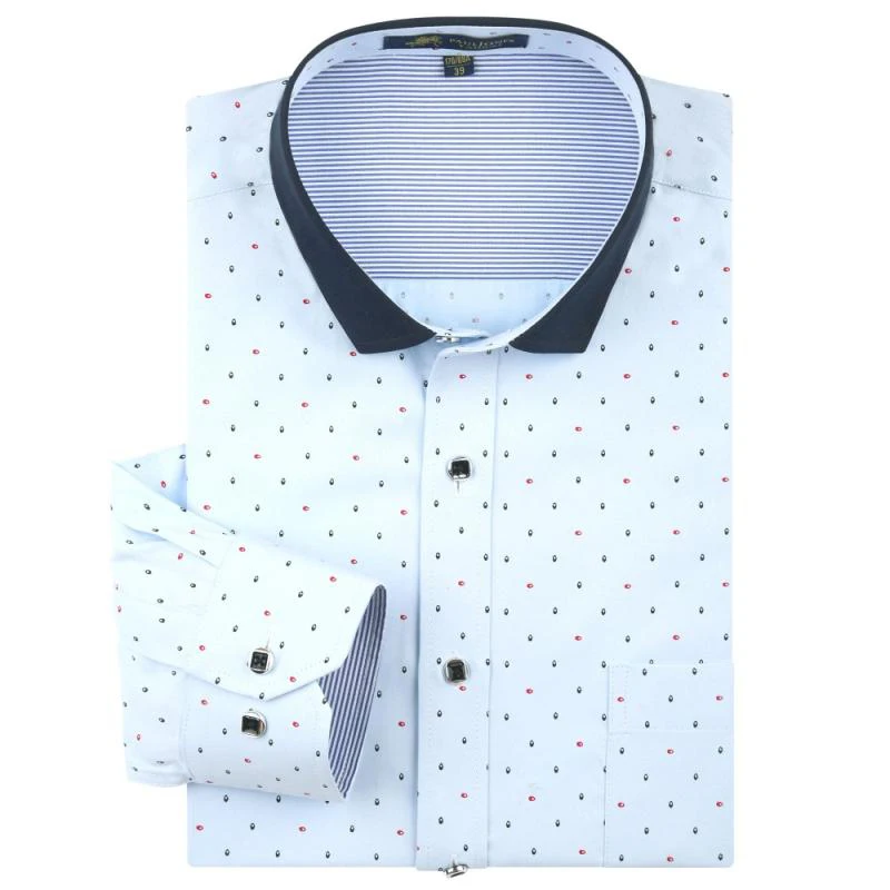 Корейский стиль приталенные мужские повседневные рубашки контрастных цветов