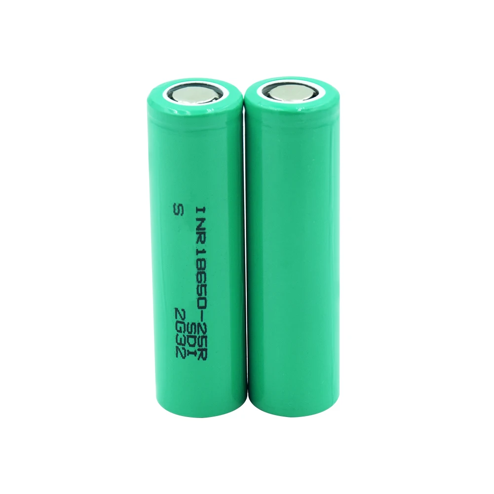 2 PCS Высокая сливная INR 18650 25R батарея 2500 mAh литиевая батарея перезаряжаемая 20A для Vape факел - Цвет: 2 PCS