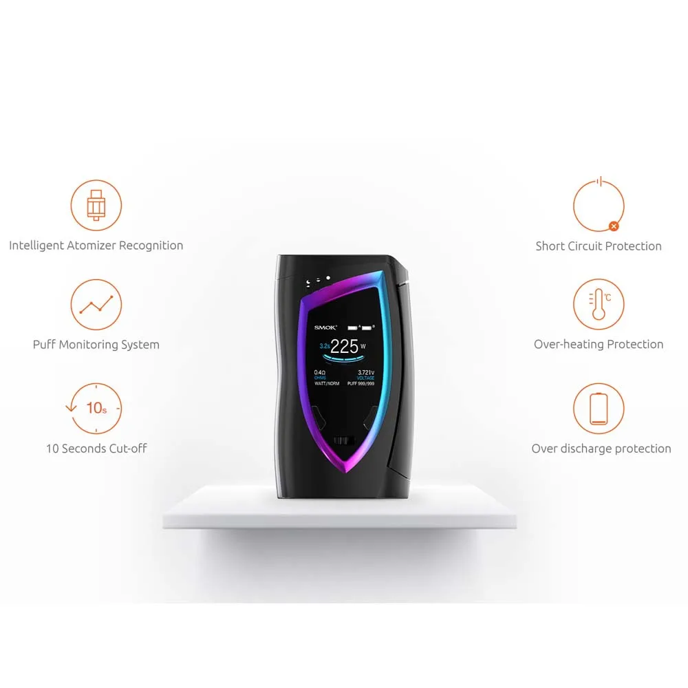 Электронных сигарет SMOK Devilkin комплект 225 Вт Mod с 8 мл TFV12 принц Танк V12 Q4 T10 катушки