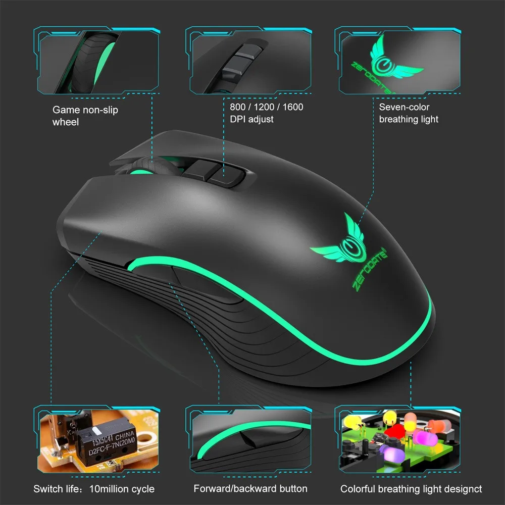 2019 New high quality TYPE C Rechargeable Wireless LED Optical Ergonomic 2.4G USB Gaming Mouse Mice Drop shoping YE3.29 | Компьютеры и
