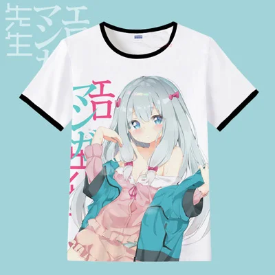 12 Эроманга сенсей Sagiri футболка Izumi Косплэй костюм Масамунэ Izumi аниме Для мужчин футболка женская одежда футболки для девочек - Цвет: 12