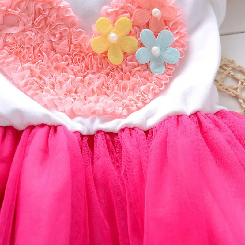 Детское летнее платье для девочек праздничное платье-пачка принцессы с