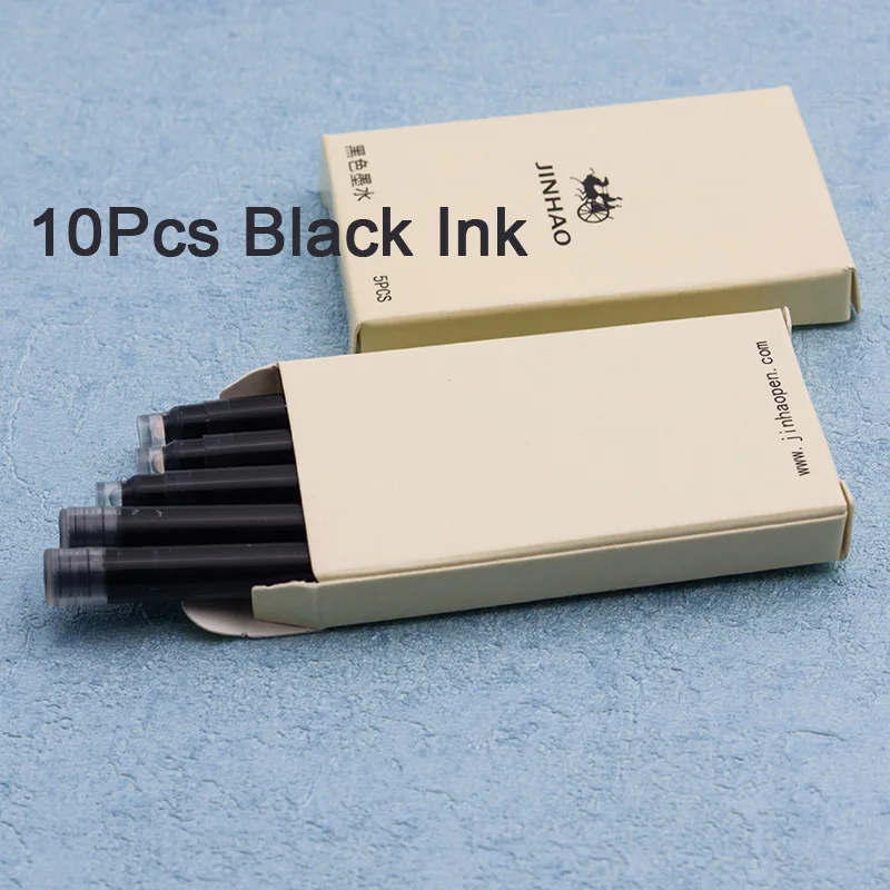 Black Inks Jinhao 911 чистый серебряный стальной Дракон Роскошная авторучка с 0,38 мм дополнительный тонкий наконечник гладкие авторучки с коробкой - Цвет: Black Inks