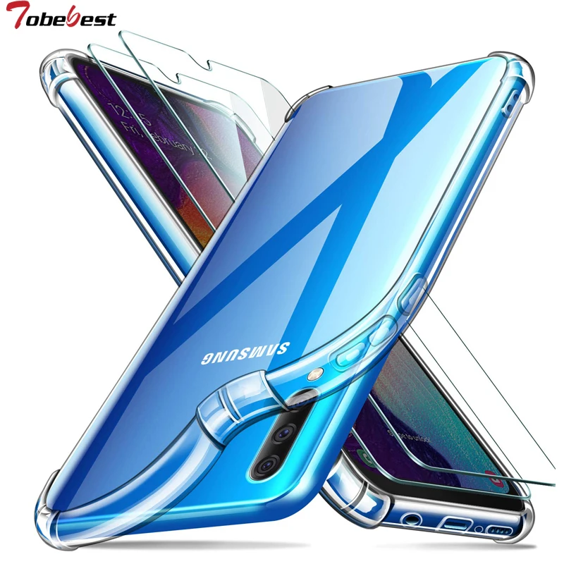 Shock Absorption Technology Case For Samsung Galaxy A10 A20 A20E A30 A40 A50 A70 A80 Coque Soft TPU Silicone Crystal Clear Cover |