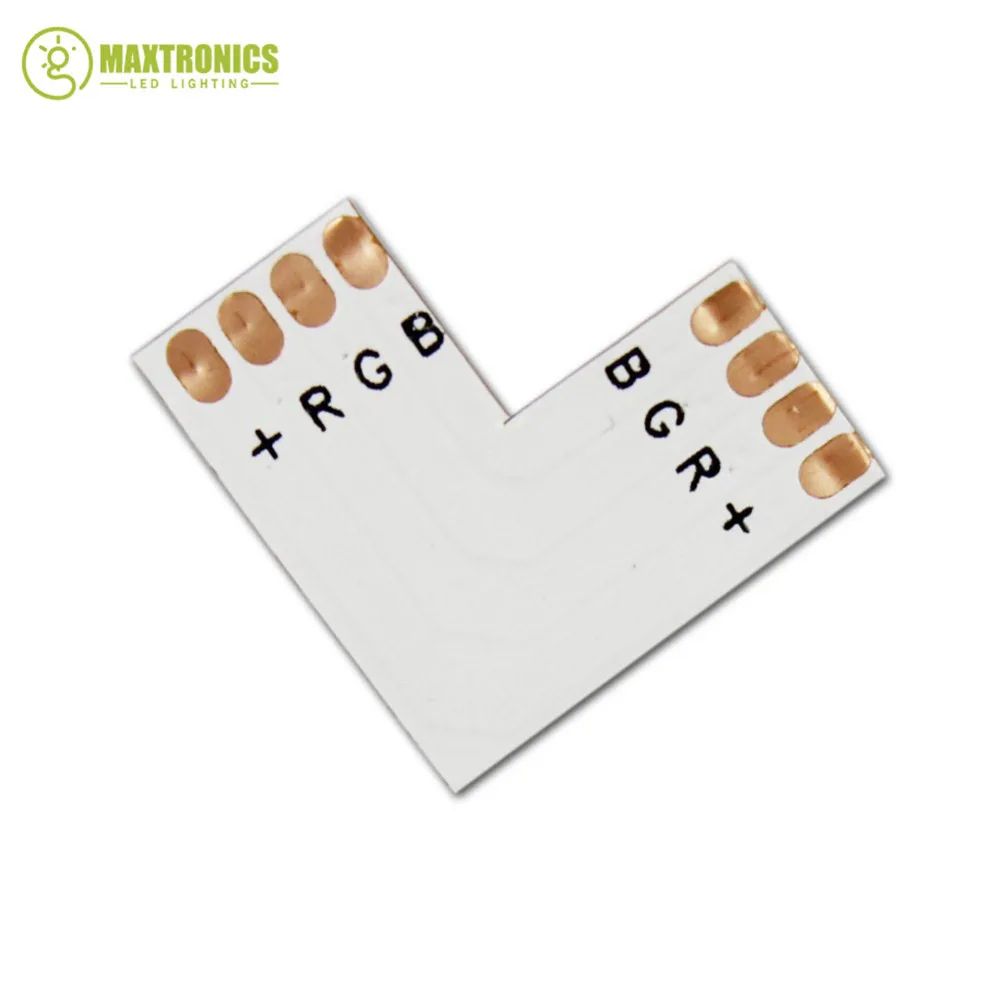 100 шт./лот 4-контактный светодиодный разъем L-образной формы для светодиодной