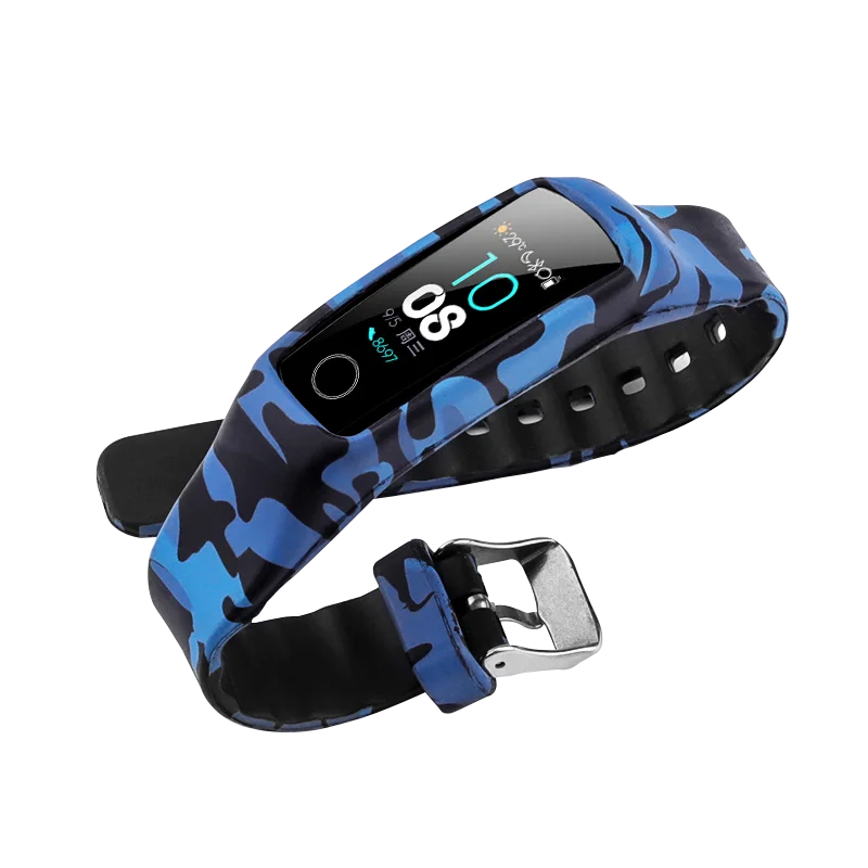 Для huawei honor band 4 5 ремешок мягкий силиконовый браслет все включено Камуфляжный защитный рукав honor band 4 сменный ремешок