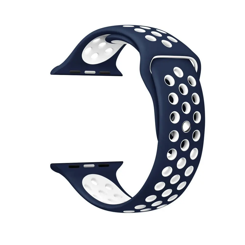 2019 BUMVOR ремешок для часов Lemse Sport 44/40 мм силиконовый спортивный Apple Watch Nike 42/38 iwatch Series1