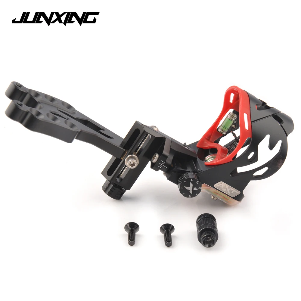 New 5 Pin Bow Sight with Sight Light Adjustable Sight Bubble Level for Compound Bow Archery Hunting Shooting