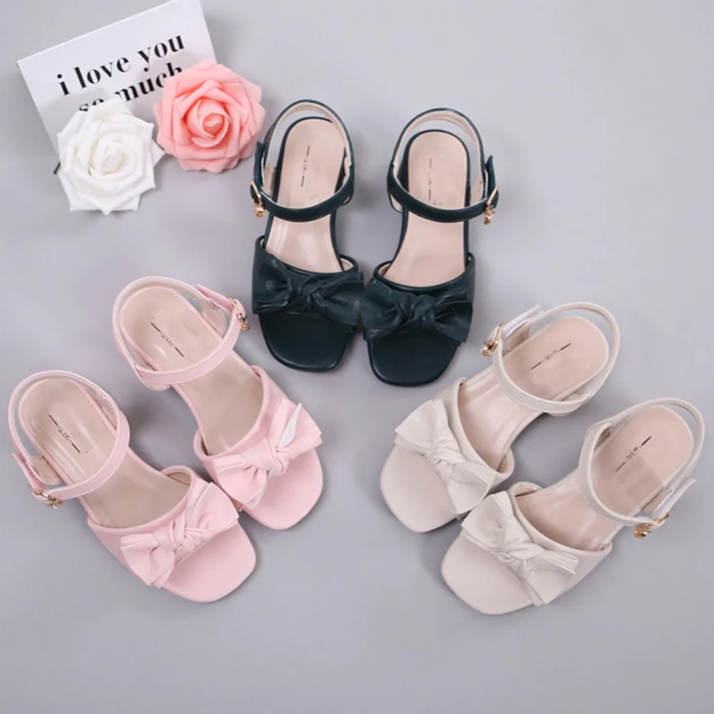 

Children Casual Sandals Girls Princess Kids Shoes For Girl With Heel For Party Girls Ballerina Dance Shoes Wedding