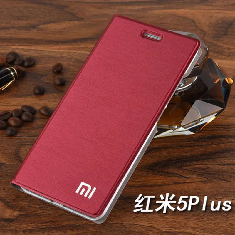 For Xiaomi Redmi 5 Plus Case Luxury Slim Style Flip Leather Wallet 5.99&quot Card Holder Phone Bag | Мобильные телефоны и