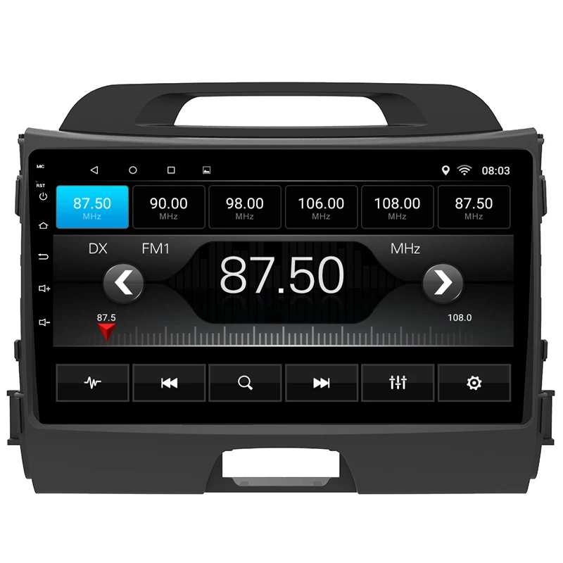 Android 7 1 1din автомобильный DVD мультимедийный плеер авторадио для KIA Sportage 2011 2015 GPS