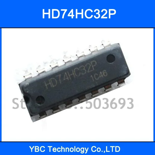 100 шт. 74HC32 HD74HC32P 74HC32P 7432 IC Четырехместный 2 вход положительный или задвижка DIP 14|10 pcs|