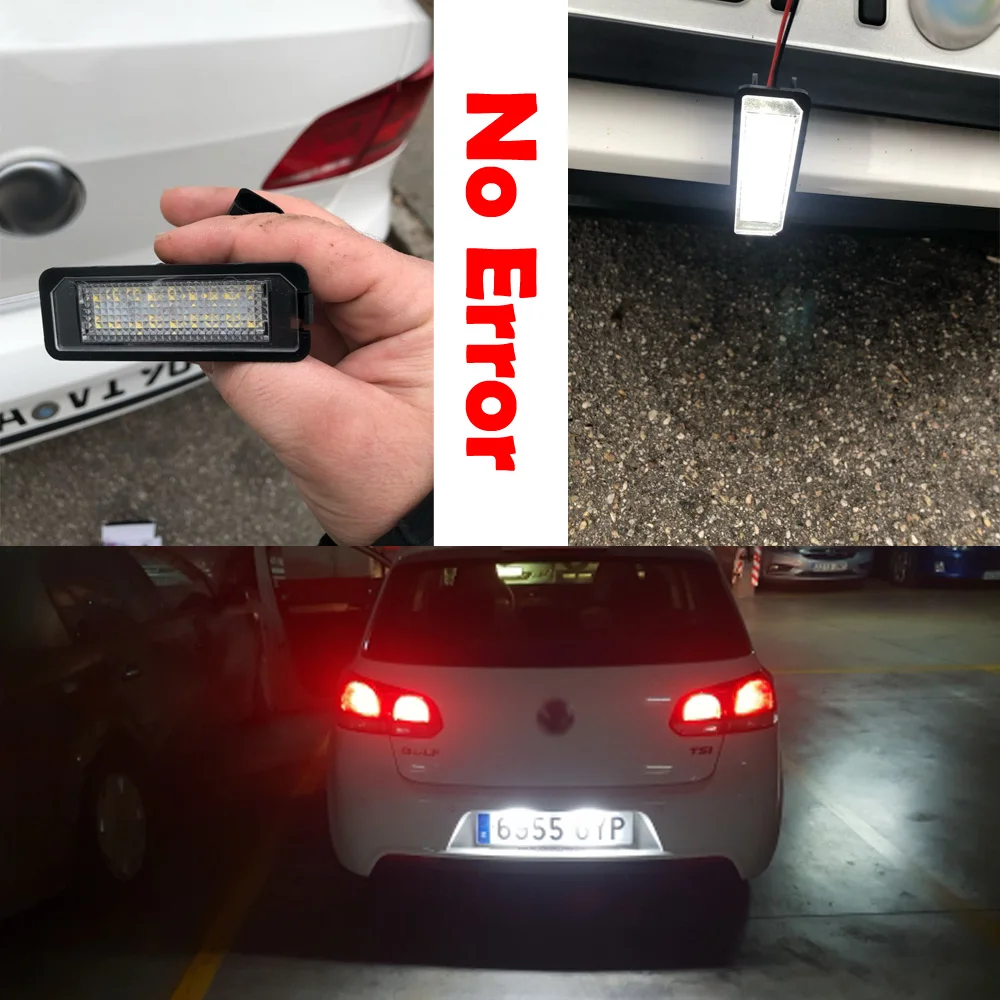 СВЕТОДИОДНЫЙ Автомобильный светильник для номерного знака Canbus 2x VW Golf 6 VI 5 V GTI Passat