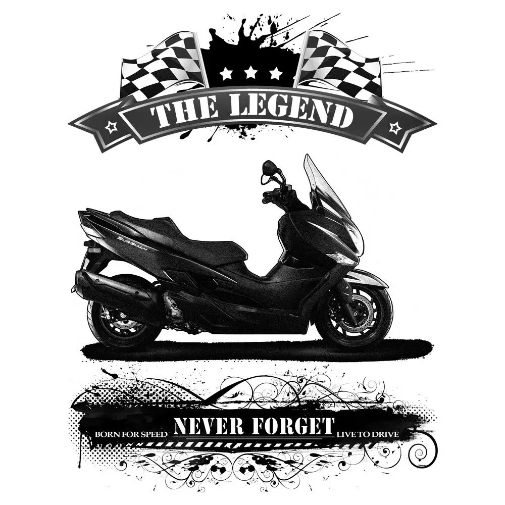 Футболка Классическая японская мотоциклетные вентиляторы велосипеды Burgman 650 200