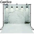 Capisco фон для фотосъемки с изображением белого сломанная кирпичная стена, дерево пол живописный виниловый тканевый фон для фотостудии на заказ фон реквизит для фотостудии фон