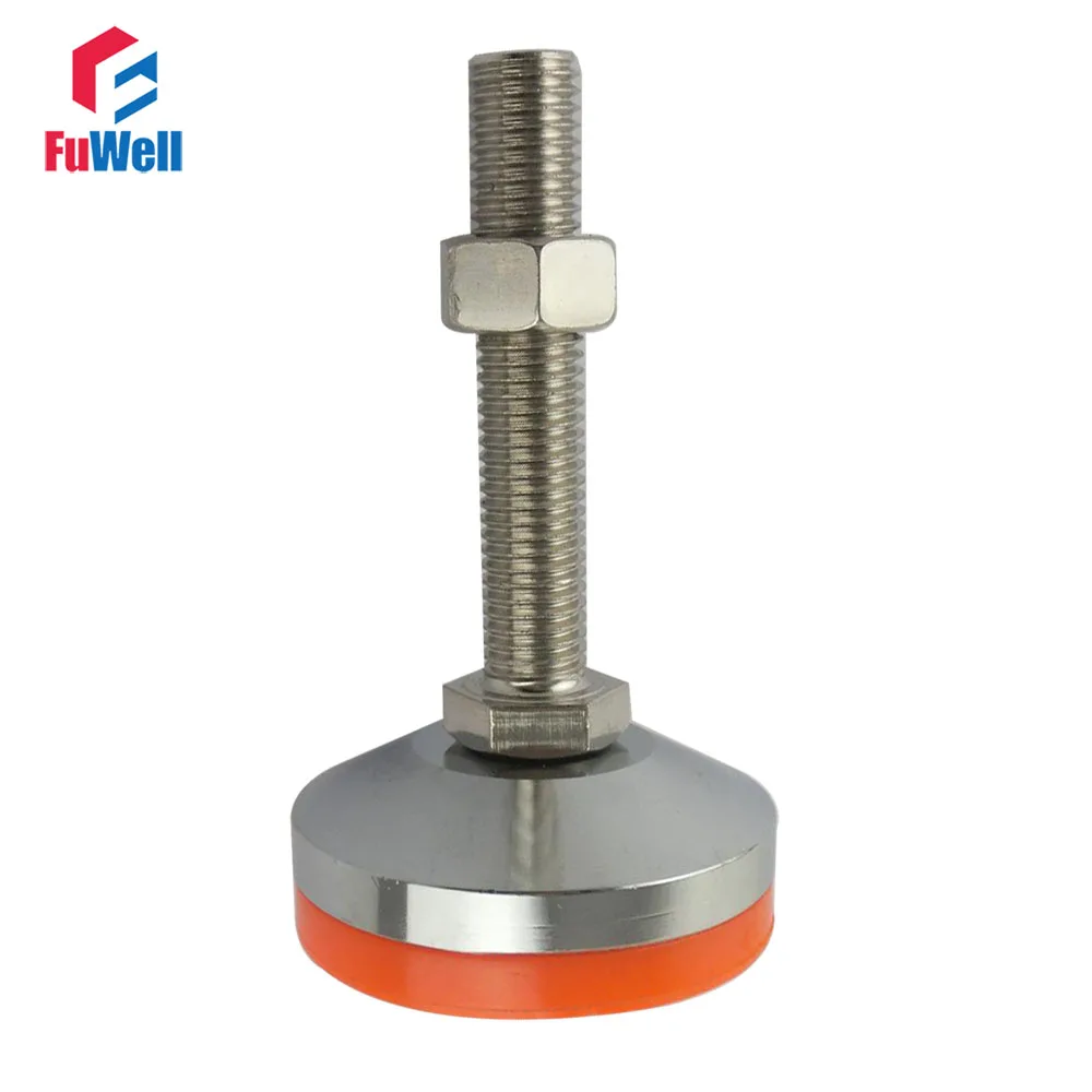 

M12/M16/M18/M20 ножка, регулируемая резьбой чашка 60 мм Диаметр хрома покрытием 80/100/120/150 мм длина резьбы шарнирная Выравнивающая ножка