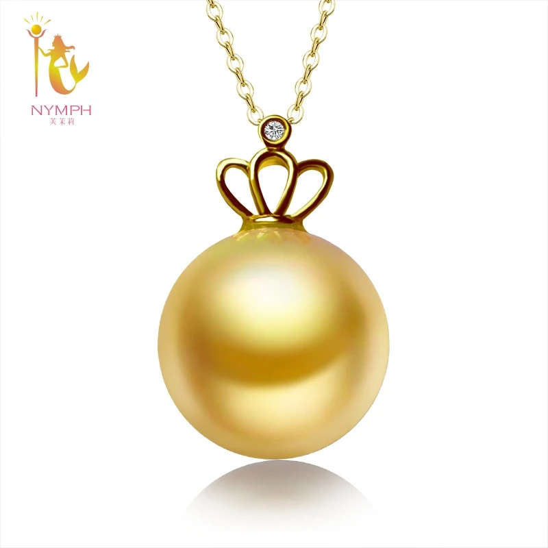

NYMPH 18K жемчужное ожерелье ювелирные изделия Южная море золотой жемчуг кулон ювелирные изделия для женщин D307