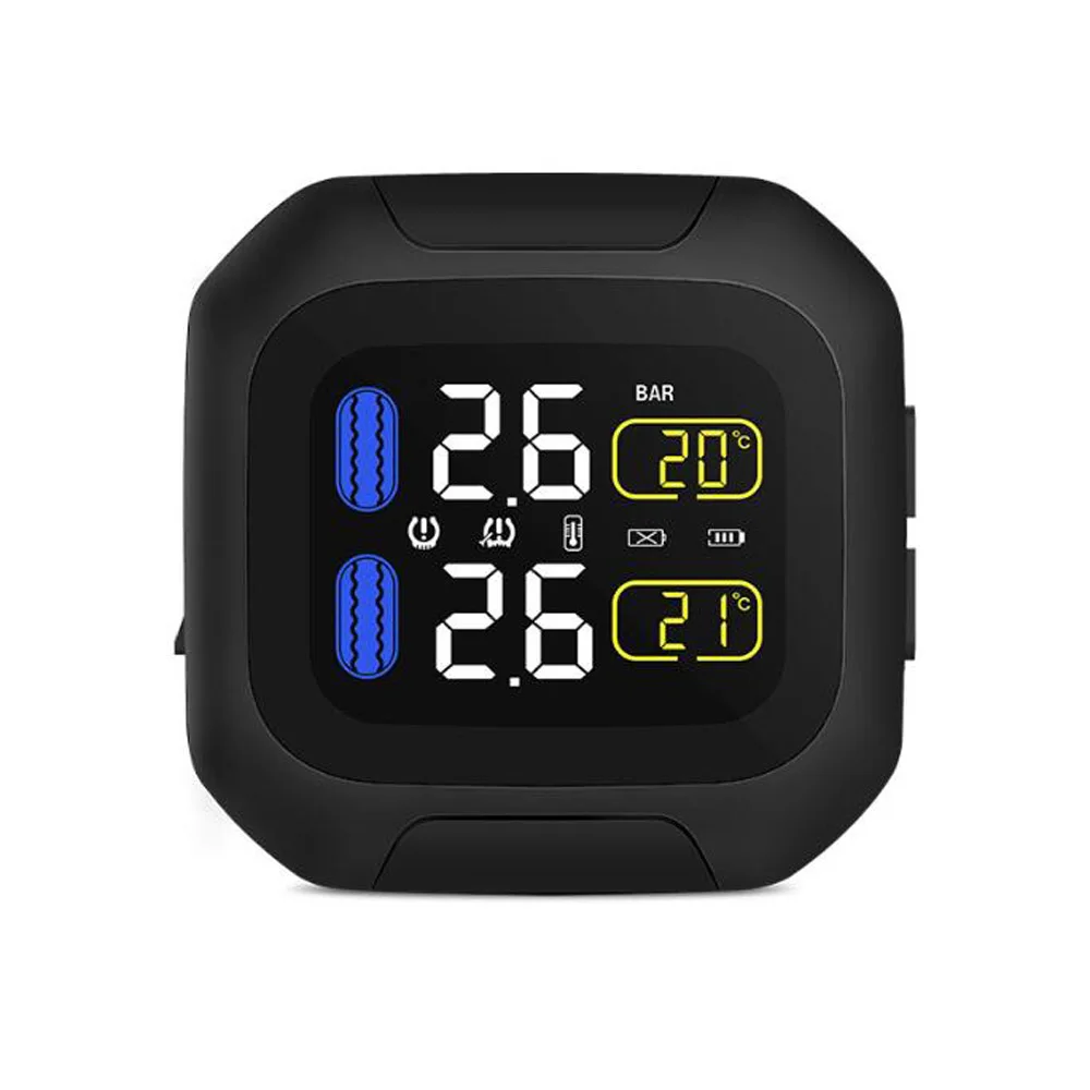 Сигнализация для шин мотоцикла 2 Внешний датчик Moto TPMS система внешний внутренний