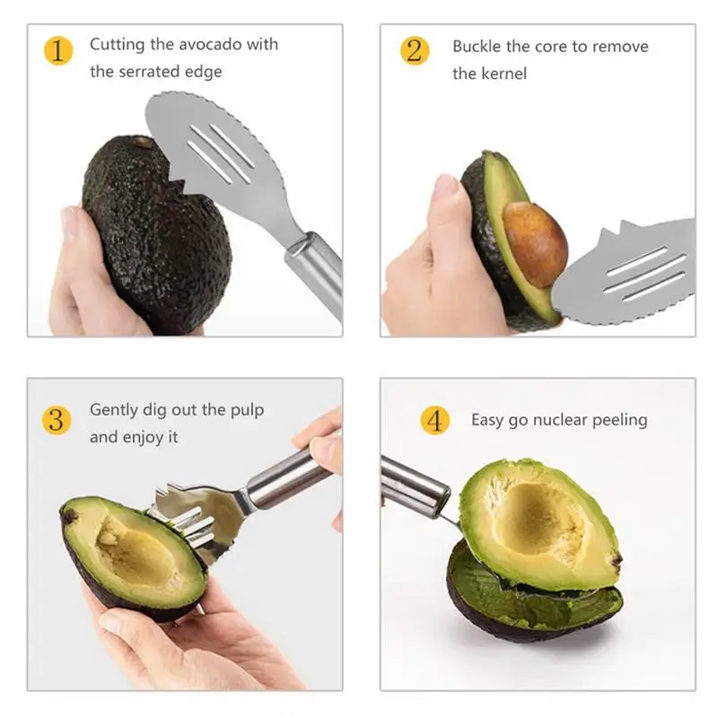 Овощерезка из авокадо нож для масла ши Овощечистка резак разделитель целлюлозы