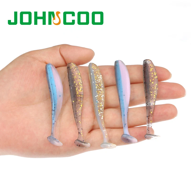 JOHNCOO Новинка 12 шт. искусственная рыболовная приманка Мягкая 7 см 1 85 г мягкая бас