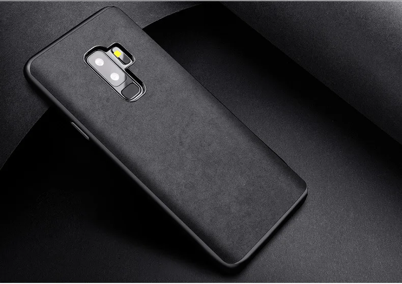 Для Samsung galaxy S9 чехол Роскошный 360 градусов замша кожа + ПК ТПУ полная защита