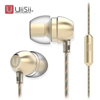uiisii hm7hm6 in ear earphone metal super bass stereo headphones with microphone 3 5mm for iphone samsung ios android phones