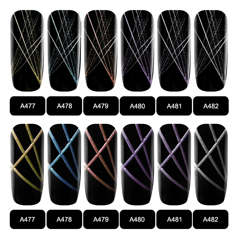 ROSALIND гибридные лаки для дизайна ногтей 5 мл металлический паук лак гель УФ Дизайн