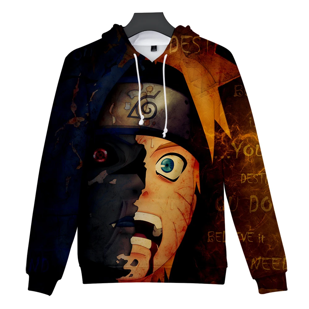 New 3D Printing Hoodie Anime Naruto Hooded Fashion Hip Hop Sweatshirt 3D Naruto Hoodies Men Pullovers Winter/Autumn Outwear