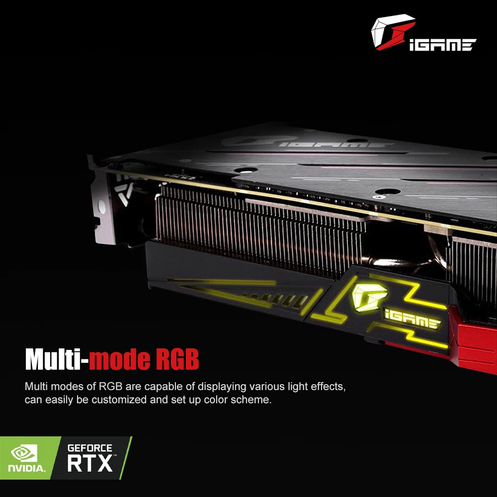 Красочная графическая карта iGame RTX 2060 Ultra OC GDDR6 Nvidia GPU 6G 1680MHz GeForce видеокарта Placa De Video HDMI для игрового ПК