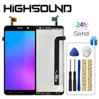 Для 5,5 дюймов HOMTOM S16 ЖК-дисплей + сенсорный экран + рамка 100% оригинальный протестированный дигитайзер стеклянная панель Замена для S16 телефона