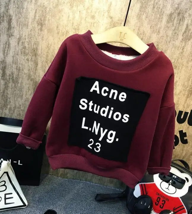 Thickening sweater Брендовая одежда для мальчиков Модный Детский свитер из плотного флиса+ джинсы комплект из 2 предметов, детский зимний комплект, толстовки для мальчиков повседневные Костюмы для детей возрастом от 2 до 6 лет - Цвет: Thickening sweater