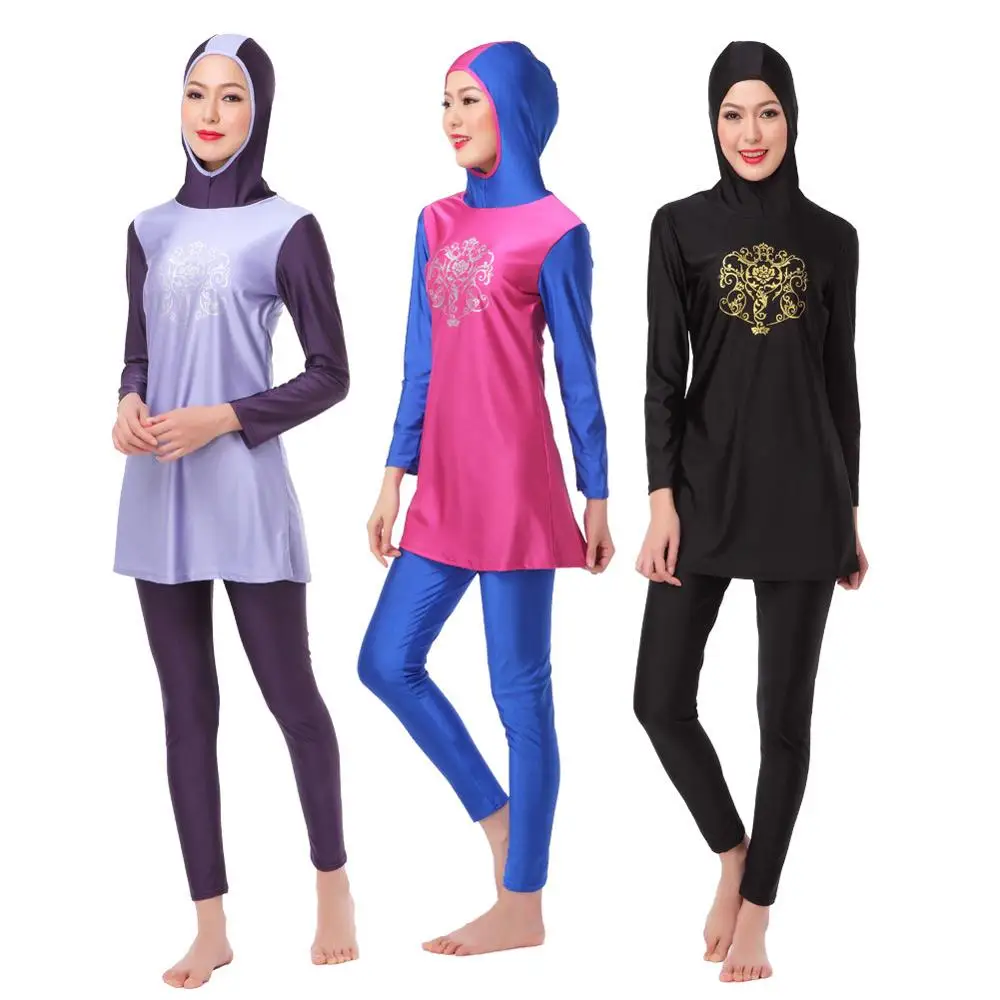 Muslim Ladies' Full Coverage Modest Swimwear Muslim Swimwear Islamic Swimsuit Muslim Hijab Swimsuits Muslim Bathing Suits XX-392