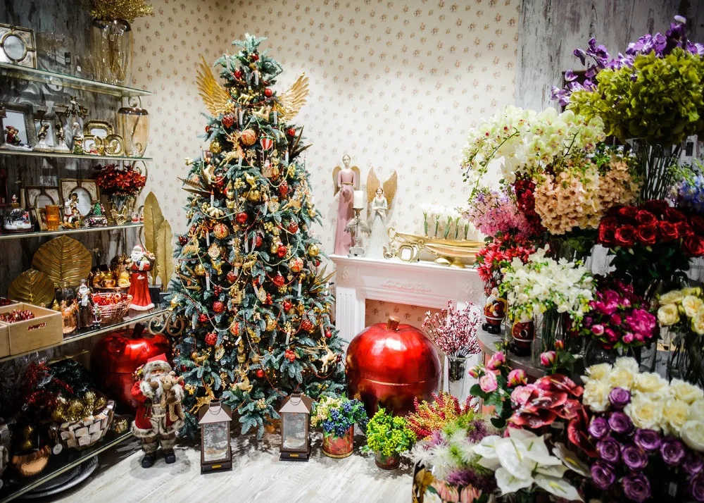 Capisco Christmas Theme photography backgrounds Flowers Decoration Backdrops computer printing backdrops for photo studio | Электроника