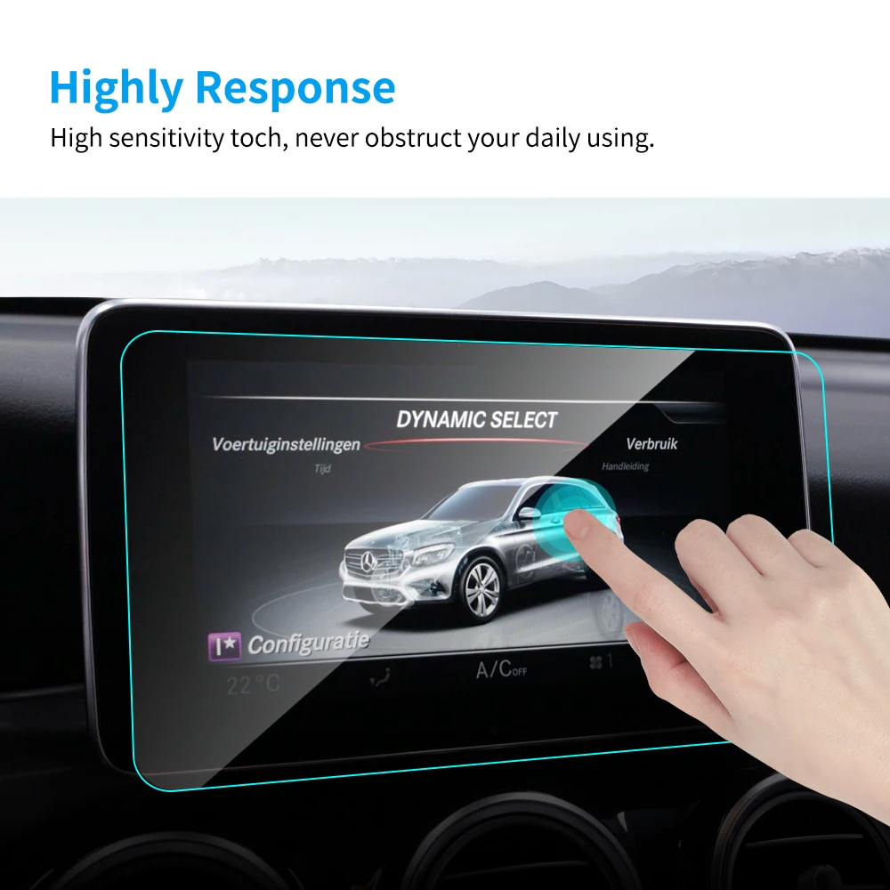 Автомобильный gps навигатор экран протектор HD закаленное стекло для Mercedes W204 W205 X253 W219 W166 X166 W447 C V GLC CLS GLE GLS класс