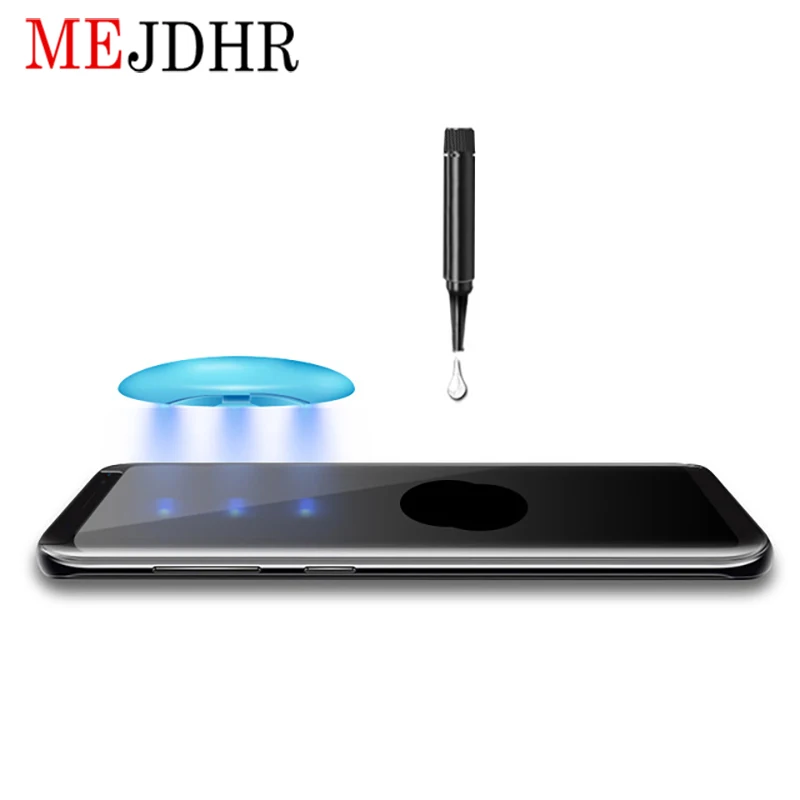 MEJDHR Nano Liquid Glue Screen Protector For Samsung Galaxy S9 Plus S8 Note 9 8 S7 Edge 3D Full Adhesive Glass | Мобильные телефоны