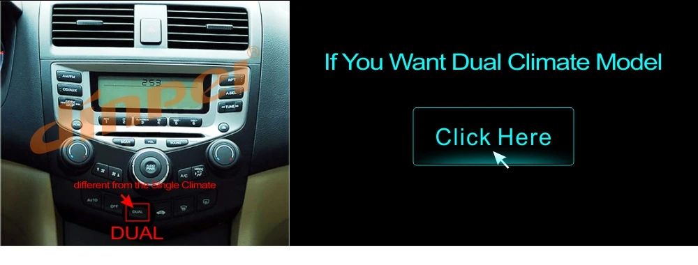 Dinpei " Автомобильный DVD плеер для Honda Accord 7 2003 2004 2005 2006 2007 радио gps навигации стерео одного уха AC WinCE6.0