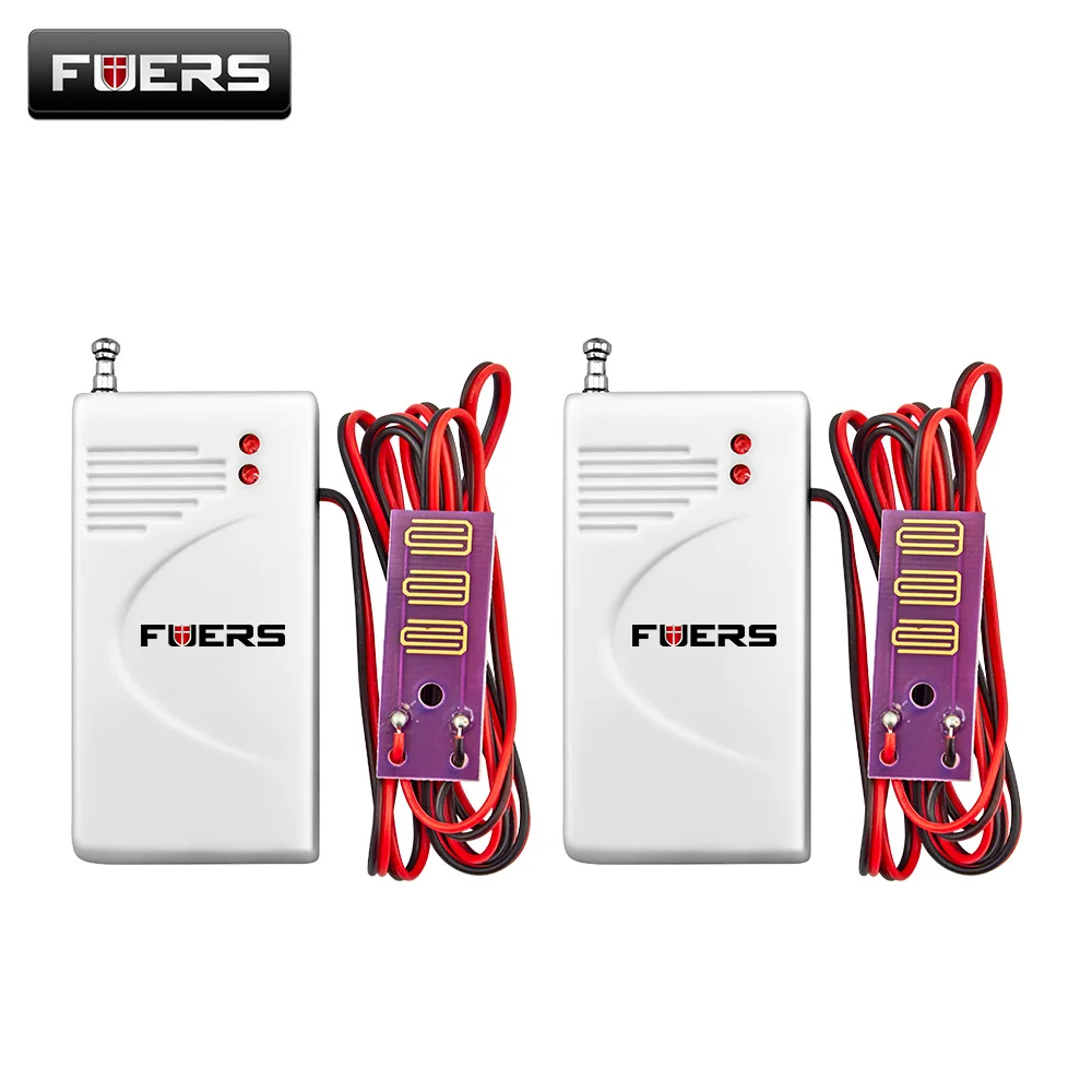 Беспроводной датчик утечки воды Fuers 433 МГц детектор вторжения работает с GSM