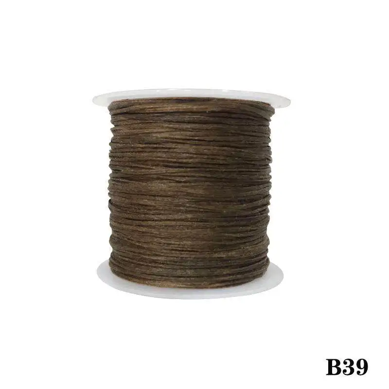 1 150D wax thread 50 meters Leather decorative sewing thread DIY Handmade Flat Wax Line Silicon wax wire Leather splicing - Цвет: 1