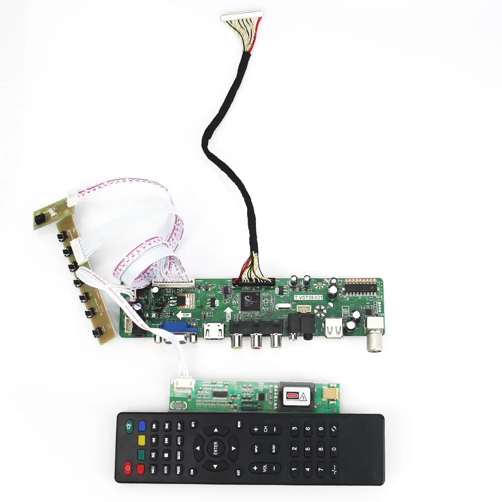 

Для LTN170BT08 B170PW07 V.0 T.VST59.03 плата драйвера ЖК/светодиодного контроллера (TV + HDMI + VGA + CVBS + USB) LVDS повторное использование ноутбука 1440x900