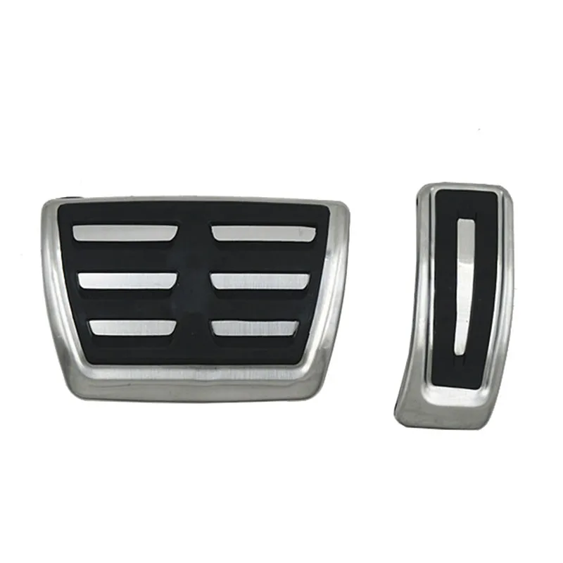 pedal 2PCS Для Audi New A6 C8 Тип 4K ab топливная Тормозная подставка для ног на педали пластина акселератора педаль тормоза колодки наклейки стиль - Название цвета: pedal 2PCS