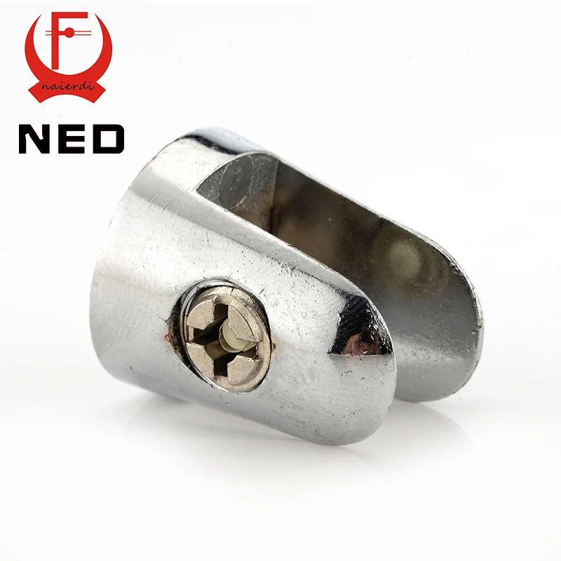 NED Конические Стеклянные зажимы цинковые полки из сплава поддержка деревянные