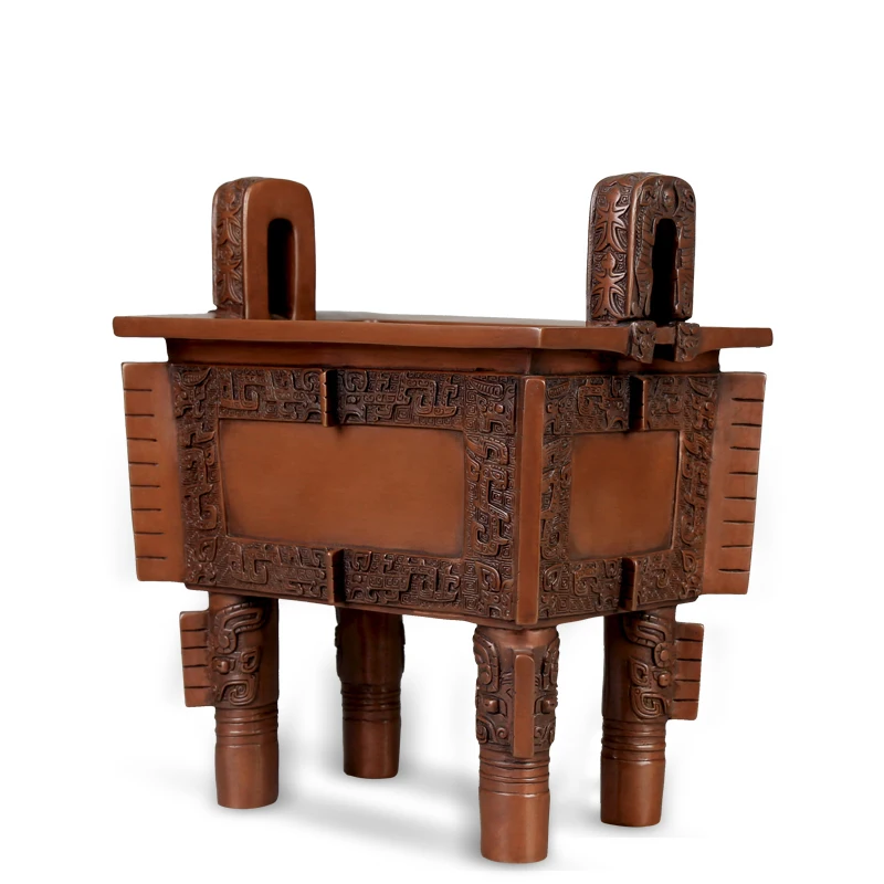 Бронза медь Simuwu четырехгранный триангуляционный знак бронза орнамент ремесла